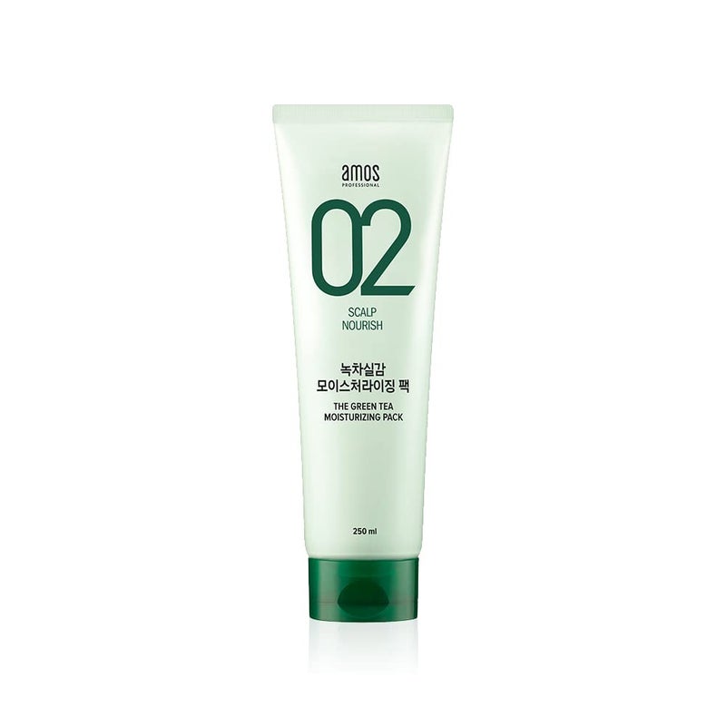 AMOS PROFESSIONAL Korean Green Tea Nourishing Hair Mask 845 oz 250ml  Deep Conditioning Treatment for Hair Growth and Moisture