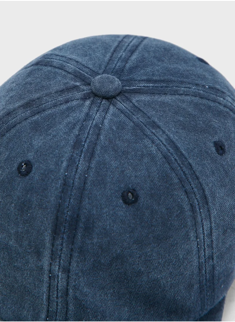 Seventy Five Casual Acid Wash Curve Peak Cap