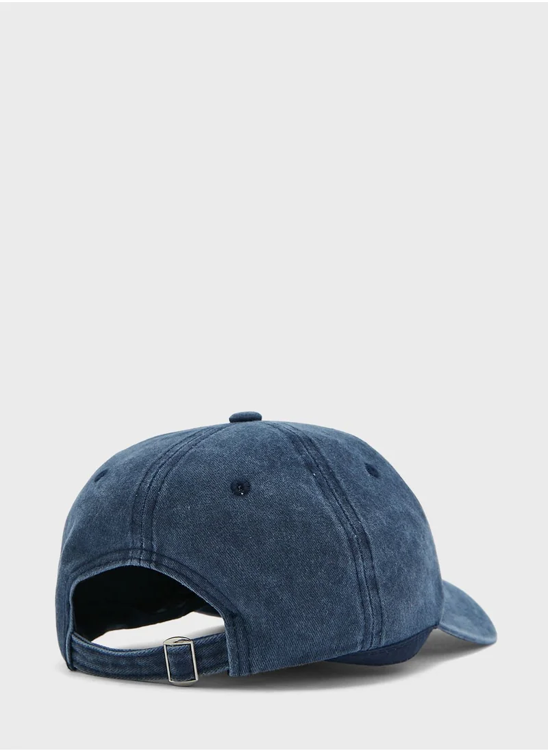 Seventy Five Casual Acid Wash Curve Peak Cap