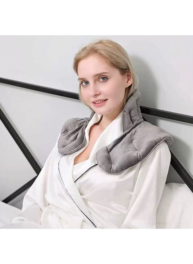 لفافة عنق علاجية متعددة الاستخدامات مع العلاج العطري: وسادة تسخين بالميكروويف لتخفيف آلام الكتف والرقبة - Image 3