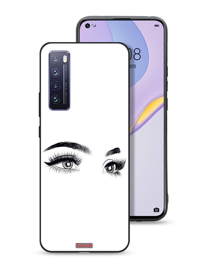 Tolwak غطاء حماية لهاتف هواوي نوفا 7 5G بفن العيون - Image 1