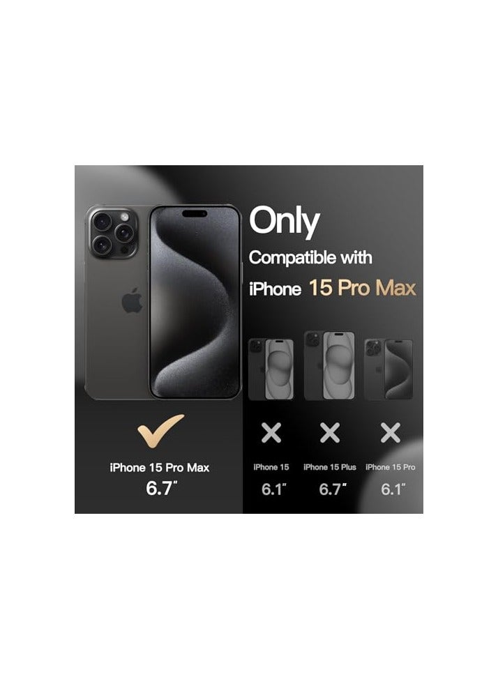 JETech Case for iPhone 15 Pro Max 6.7-Inch Compatible with MagSafe, Heavy Duty Dual-Layer Rugged Protection, Shockproof Protective Tough Phone Magnetic Cover (Black) - Image 5