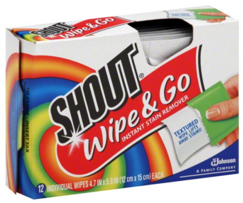 Shout SC Johnson 02246 شوت مزيل البقع الفوري مناديل - 12 - Image 1