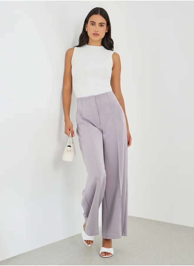 Styli Styli Sleeveless Textured Blouse