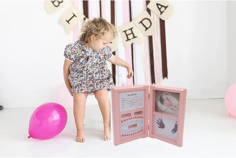 Home-Cloud HomeCloud 1st Birthday Gifts Photo Frames,Newborn My First Year Photo Frame Baby Girls Boys Birthday Decoration Album Baby Shower Keepsake Photo Frame First Birthday - Image 5
