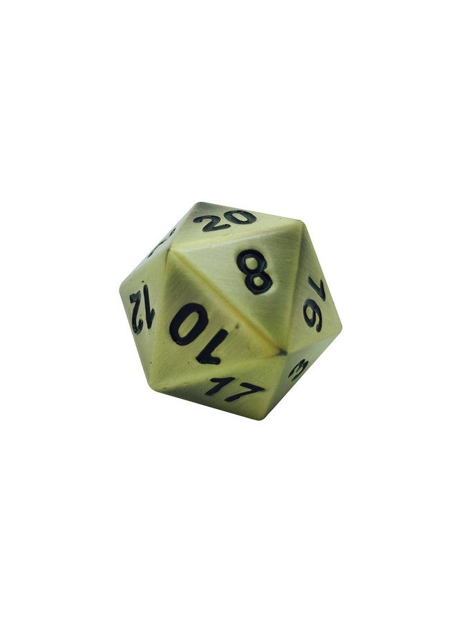 Norse Foundry 45Mm Full Metal D20 Bronze Dragons Scale - The Boulder Rpg D&D Polyhedral Dice … - Image 2