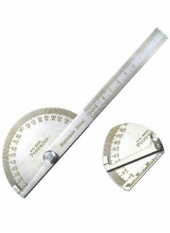 Generic Angle Protractor Angle Finder Ruler, Stainless Steel Protractor 180 Degrees Angle Ruler, Universal Goniometer Angle Finder Tool for Carpenter Painting Drawing Measuring (10 cm/ 3.94 Inch)  - Image 1