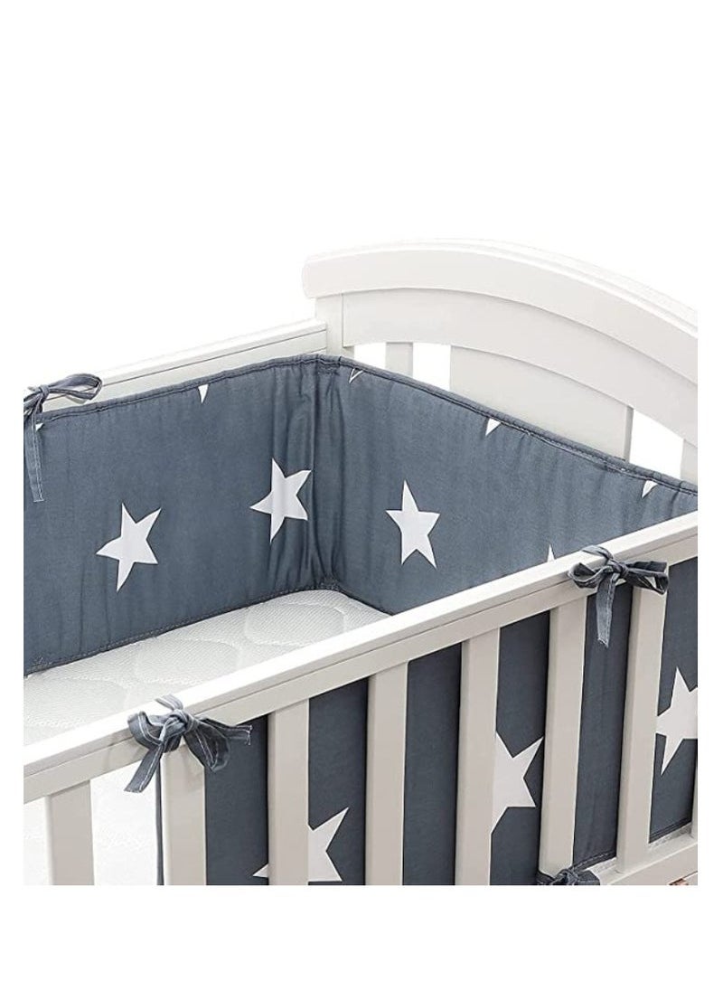 Piece 3.6M Comfortable Thicken Baby Cot Wrap Padded Crib  Fence Cover Liner Protector Anti-Collision Strip Cushion