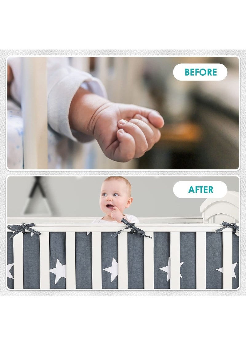 Piece 3.6M Comfortable Thicken Baby Cot Wrap Padded Crib  Fence Cover Liner Protector Anti-Collision Strip Cushion