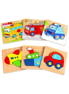 XICEN Wooden Puzzles Montessori Toys for 1 2 3 Year Old Boy Girl ...