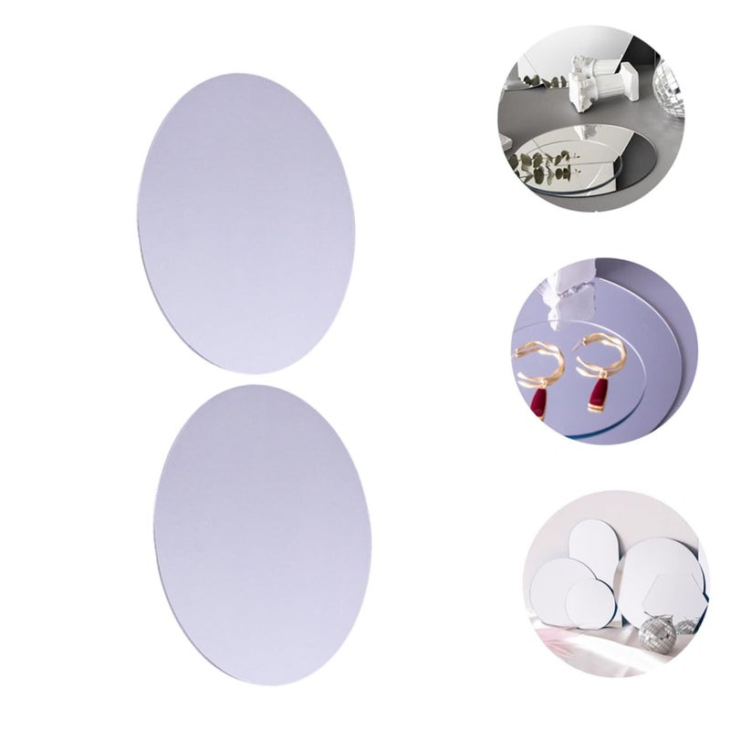 Reflective Mirror Photography Tool 4PCS 18x18cm Light Grey Background Prop - Image 4