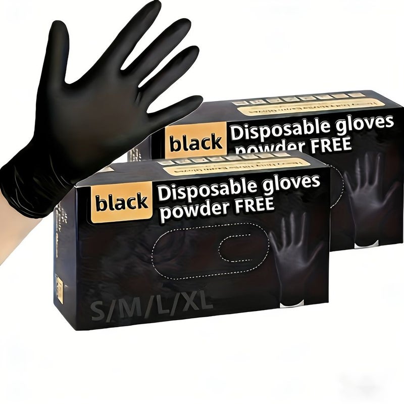 Pink Disposable Nitrile Gloves for Cleaning Pet Care Hair Dyeing Size L - Image 3