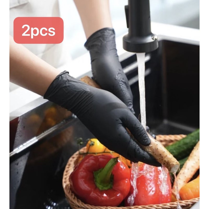 Pink Disposable Nitrile Gloves for Cleaning Pet Care Hair Dyeing Size L - Image 5