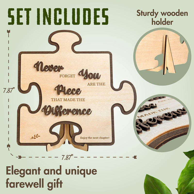 Stofinity Farewell Gifts for Coworkers Men - Goodbye Gifts for Coworkers Women  Boss Farewell Gift Ideas Retirement Plaque for Teacher  Going Away Present for Coworkers Leaving for New Job - Image 2