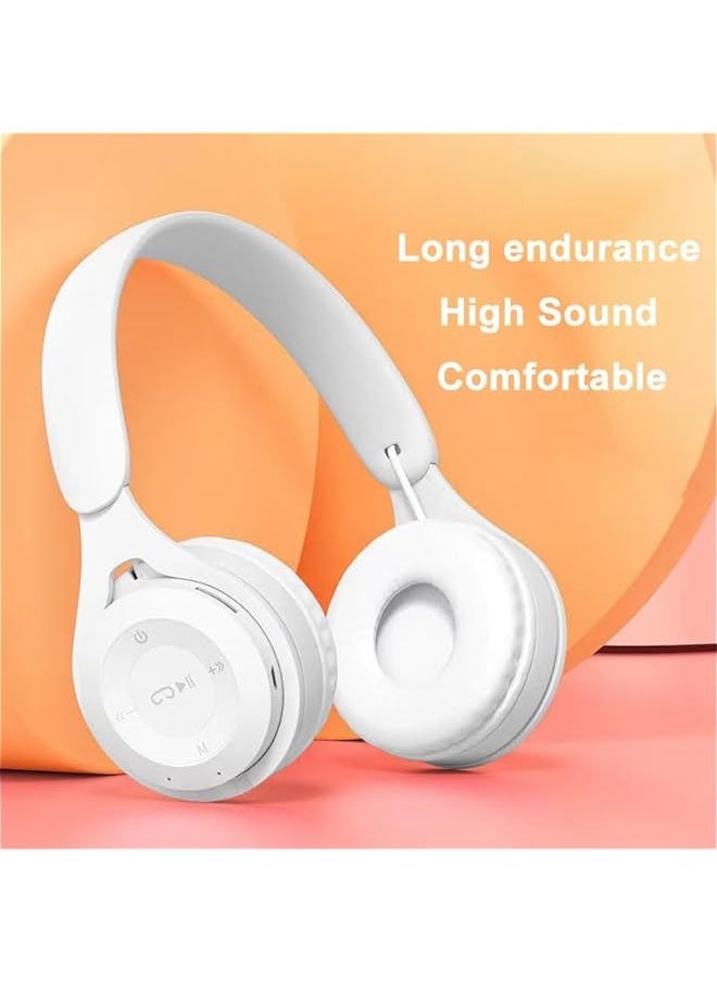 Generic Upgraded Hybrid Noise Cancelling Headphones with Transparent Modes Wireless Bluetooth with Mic Deep Bass Soft-Earpads Hi-Fi Audio Comfortable Fit Long Playtime for Home Office Travel Over Ear White  - Image 2