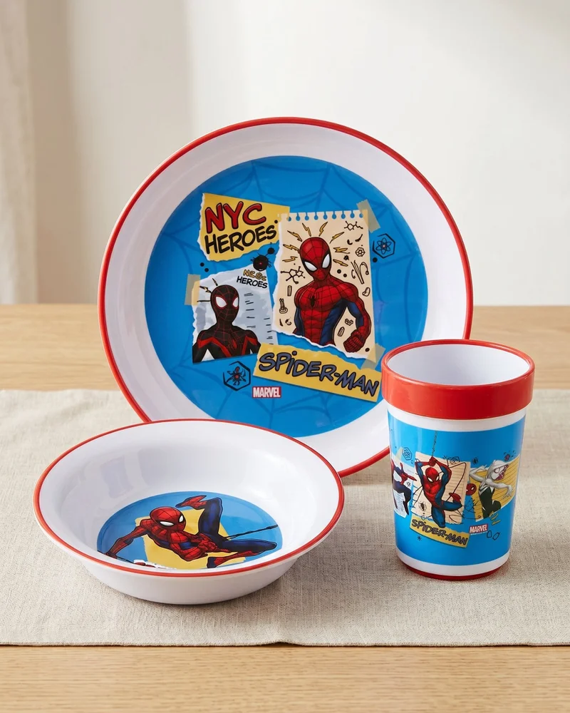 REDTAG Red Spider-Man 3-Piece Breakfast Set