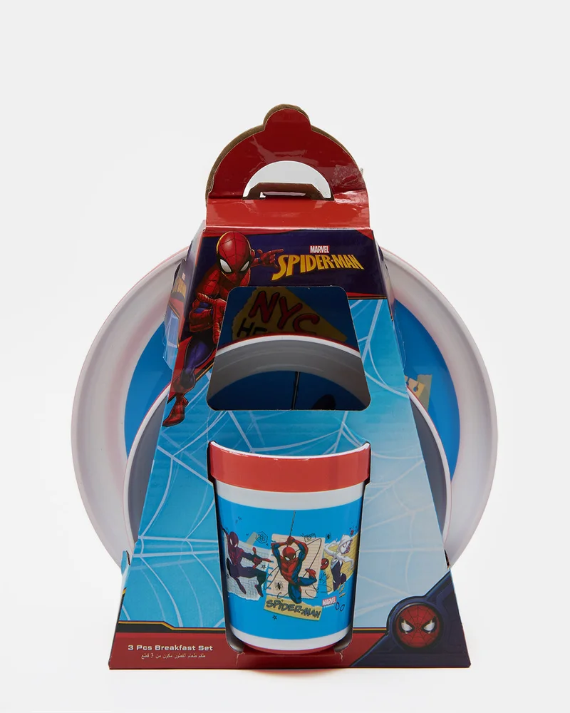 REDTAG Red Spider-Man 3-Piece Breakfast Set
