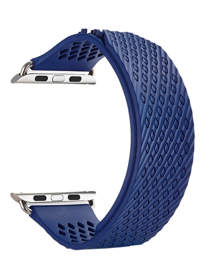 ISank Milanese Loop Replacement Strap For Apple Watch Series 3/2/1 Navy - Image 1