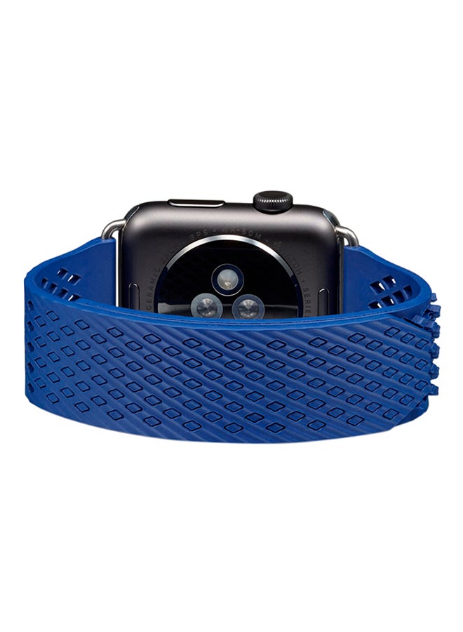 ISank Milanese Loop Replacement Strap For Apple Watch Series 3/2/1 Navy - Image 3