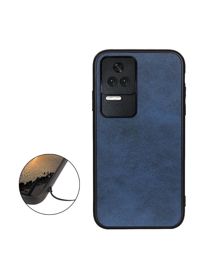 إيروريكس جراب لهاتف Xiaomi Redmi K50/K50 Pro إصدار ثقب دقيق من جلد البقر ثنائي اللون وملمس البولي يوريثان جراب هاتف مقاوم للصدمات - Image 2