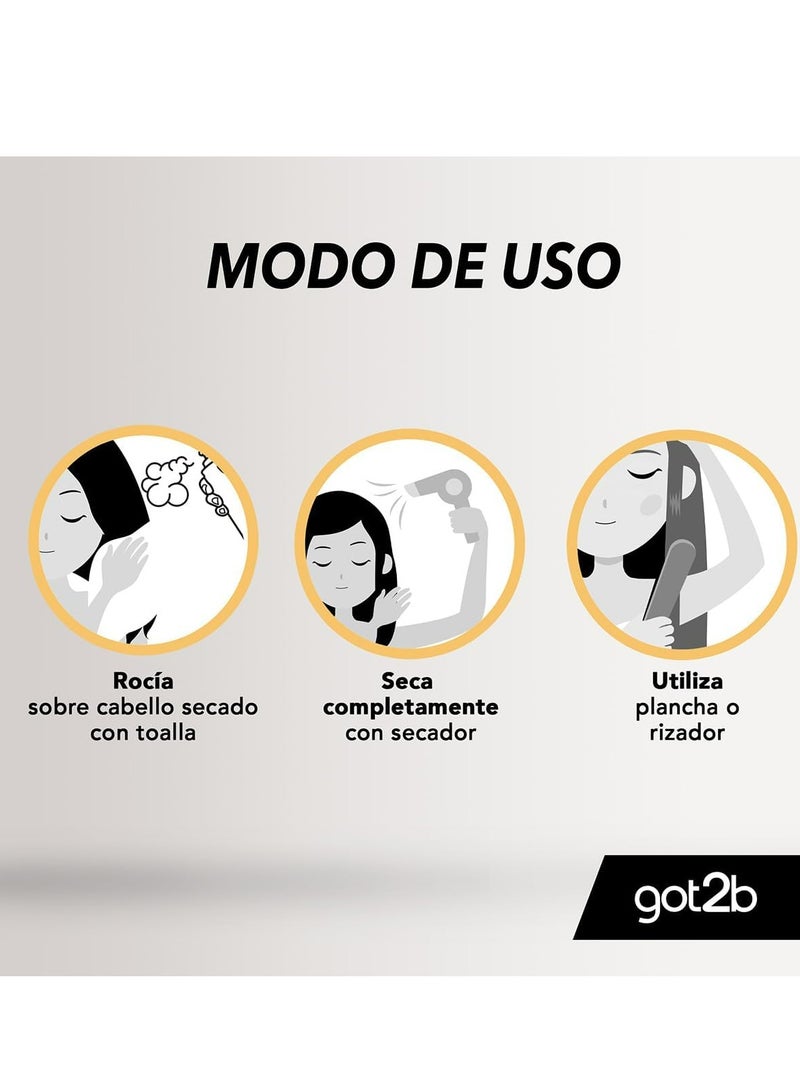 Schwarzkopf Mass Market Got2B 220°C Heat Protection Spray Guardian Angel 200ML - Image 5