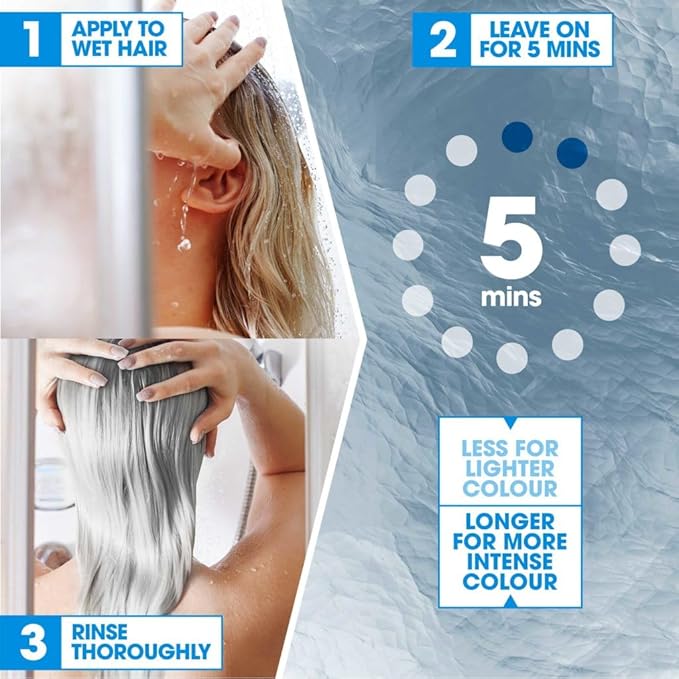 PROVOKE Touch of Silver Go Icy Shampoo 200ml Icy Platinum Look in Just 1 Wash Triple Toning Technology to Cool Down Brassy Tones Enriched with Keratin - Image 3