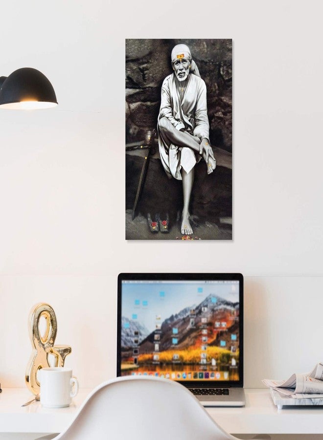 PAPER PLANE DESIGN Shirdi Sai Baba Wall Poster, Multicolour - 12 x 18in - Image 4