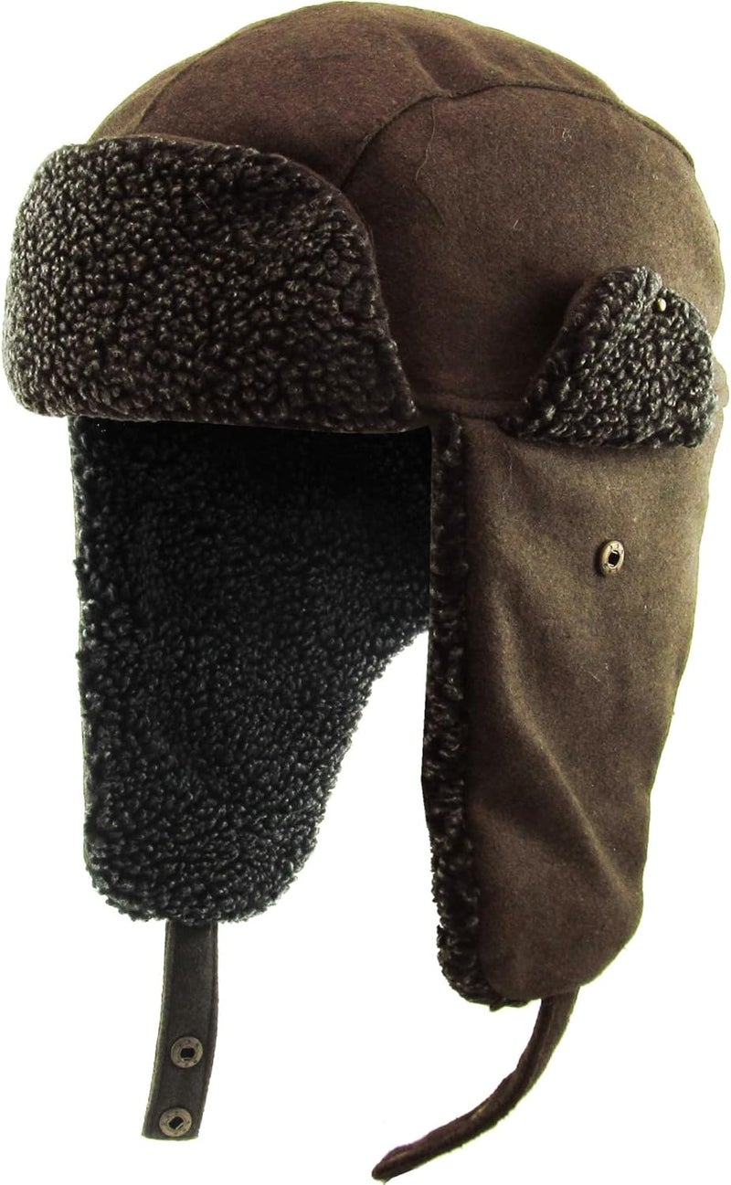 KBETHOS Wool Blend Aviator Trapper hat Trooper Ear Flaps Ushanka Eskimo Russian Warm Winter Cold… - Image 1