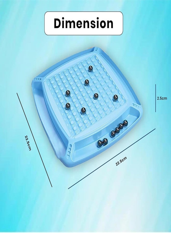 ويش كي لعبة الشطرنج المغناطيسية من ويشكي للأطفال من عمر 5 سنوات فما فوق، مصنوعة من البلاستيك، تحتوي على 20 كرة فولاذية مع عصي مغناطيسية، لعبة استراتيجية عائلية متعددة اللاعبين، لعبة ألغاز لتنمية الذكاء، مناسبة للأولاد والبنات، هدية مثالية للسفر - Image 2