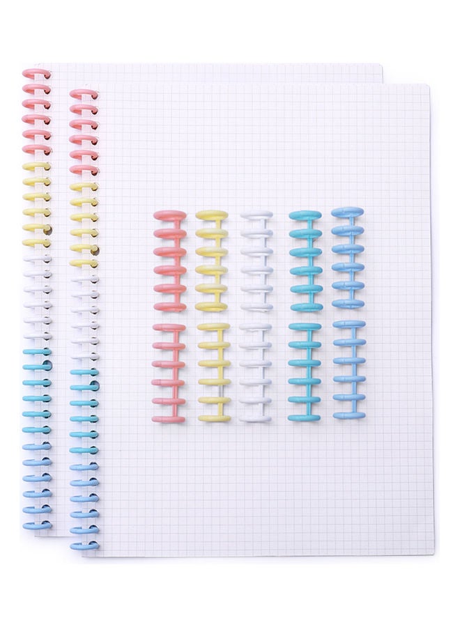 Generic 10-Piece Binding Macaron Colour Multicolour  - Image 3