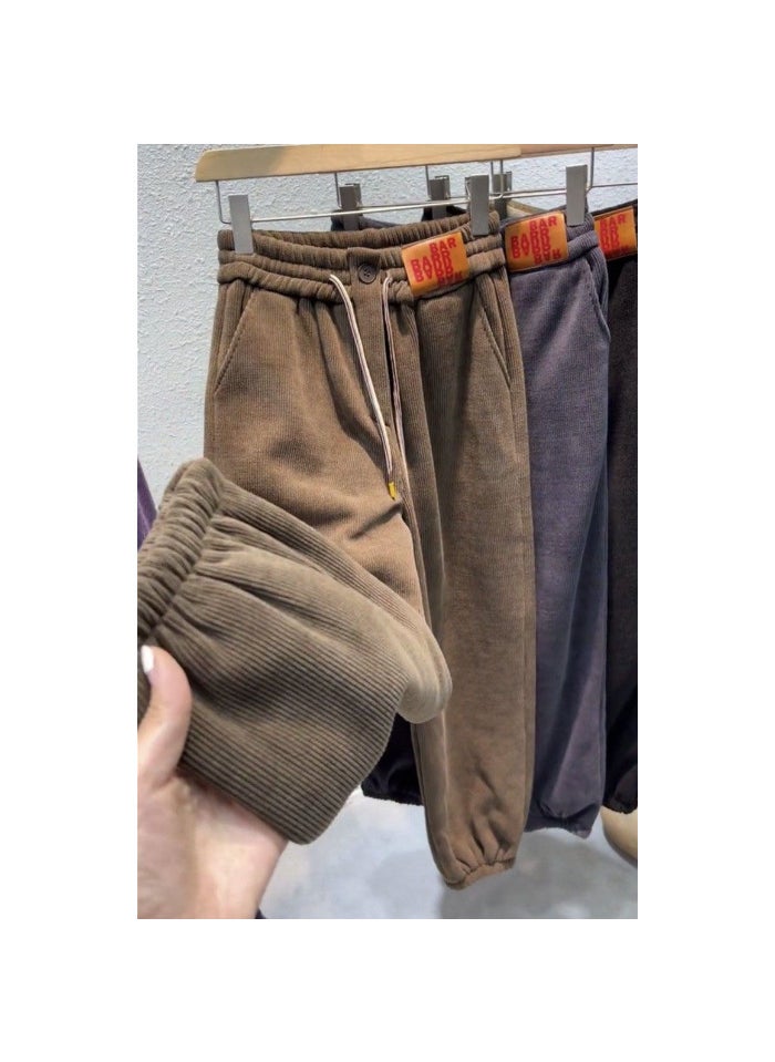 Generic - Comfy Warm Cotton Pants Winter Dark gray - Image 1