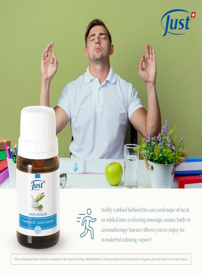 SwissJust Swiss Just Stress Relief, Anti-Stress Activator Essential Oil 10ml. A Specific & Balanced Blend of 15 Natural Essential Oils. with Basil & Lavender Extract, 10 ml - Image 5