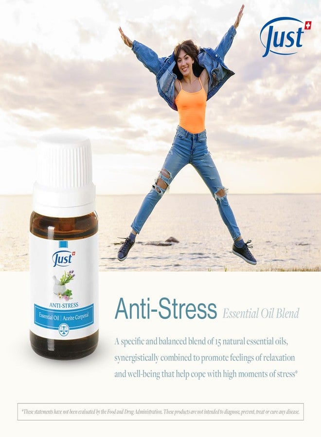 SwissJust Swiss Just Stress Relief, Anti-Stress Activator Essential Oil 10ml. A Specific & Balanced Blend of 15 Natural Essential Oils. with Basil & Lavender Extract, 10 ml - Image 3