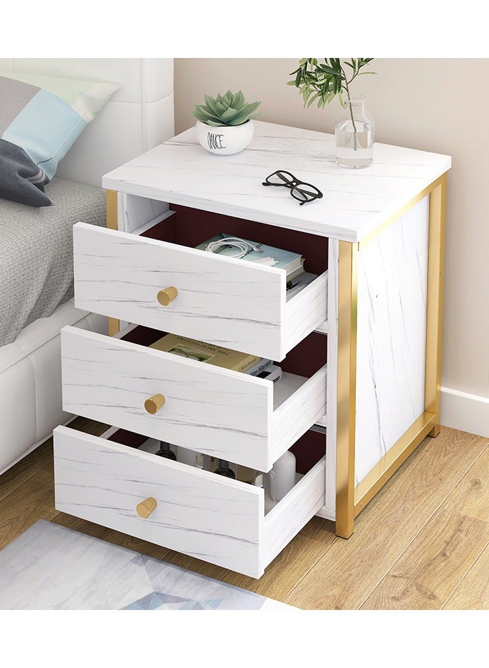  CityRiya-Long طاولة بجانب السرير، طاولة بجانب السرير بسيطة، طاولة بجانب السرير 43*35*50 سم، طاولة جانبية للأريكة، طاولة بجانب السرير، طاولة تسريحة، خزانة تخزين مع أدراج لغرفة المعيشة، غرفة النوم - Image 2