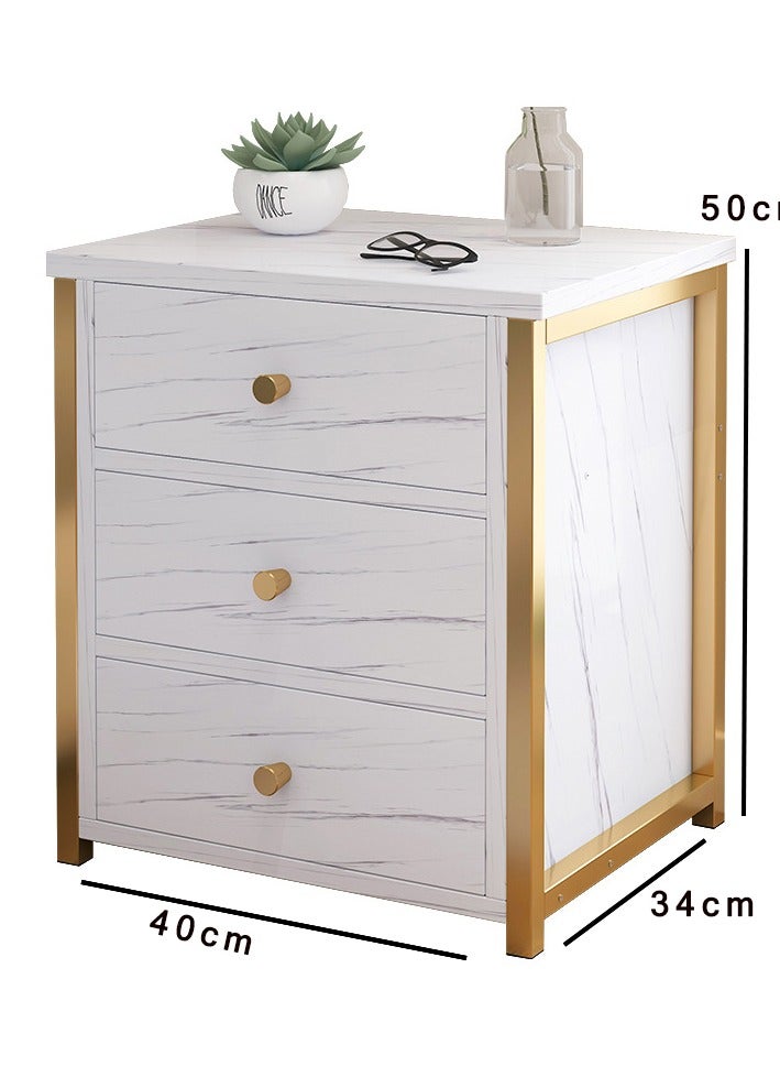  CityRiya-Long طاولة بجانب السرير، طاولة بجانب السرير بسيطة، طاولة بجانب السرير 43*35*50 سم، طاولة جانبية للأريكة، طاولة بجانب السرير، طاولة تسريحة، خزانة تخزين مع أدراج لغرفة المعيشة، غرفة النوم - Image 3