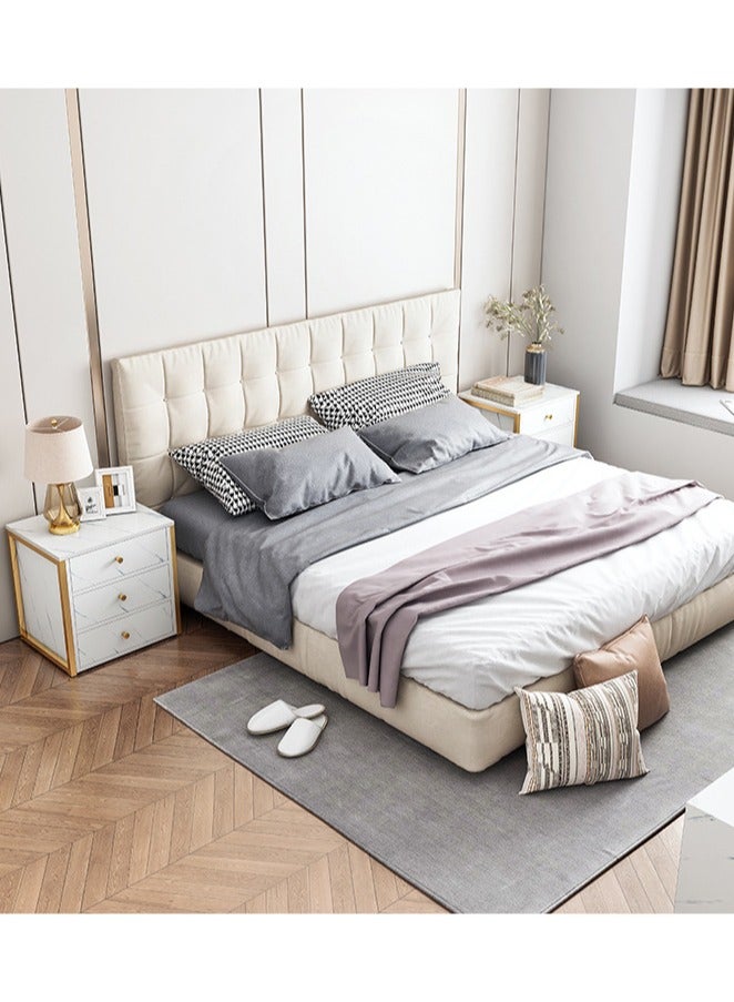  CityRiya-Long طاولة بجانب السرير، طاولة بجانب السرير بسيطة، طاولة بجانب السرير 43*35*50 سم، طاولة جانبية للأريكة، طاولة بجانب السرير، طاولة تسريحة، خزانة تخزين مع أدراج لغرفة المعيشة، غرفة النوم - Image 4