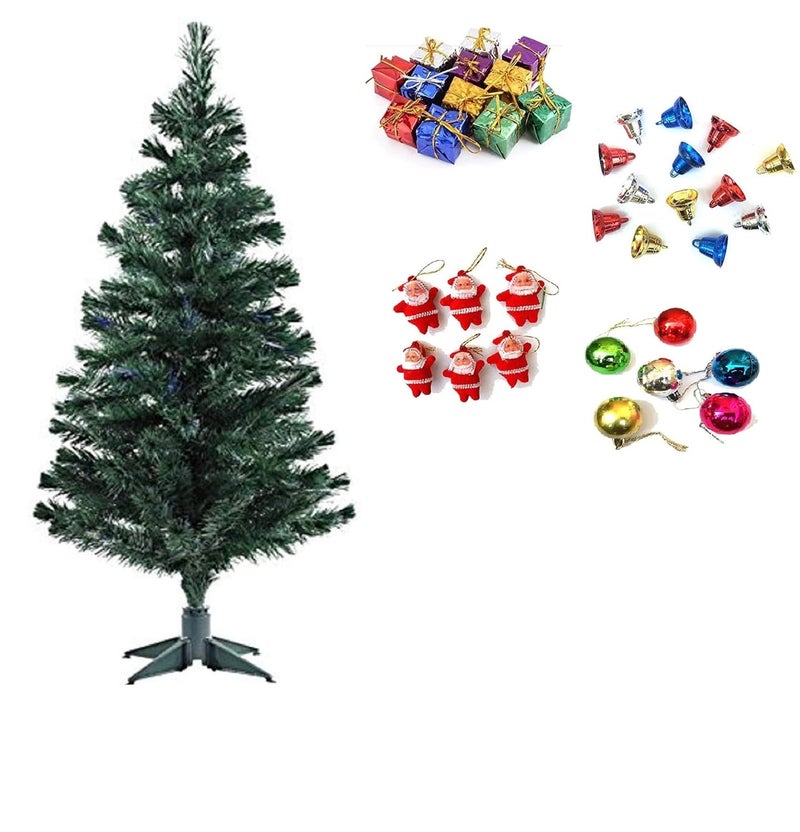DEEPTI DECOR Artificial 4 Feet XMas TreeChristmas Tree with Ornaments Best Decoration for Merry Christmas and X Mass Party and New Year Celebration 4 Feet Tree 36 Pcs Ornaments Combo 1 - Image 1