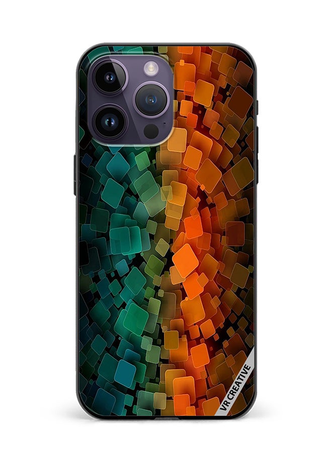 VR CREATIVE Protective Case Cover For Apple iPhone 15 Pro Abstract Design Multicolour - Image 1
