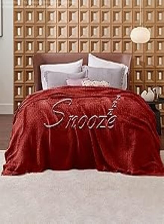 Cotton Coverlet -Dark red-160 * 230 cm