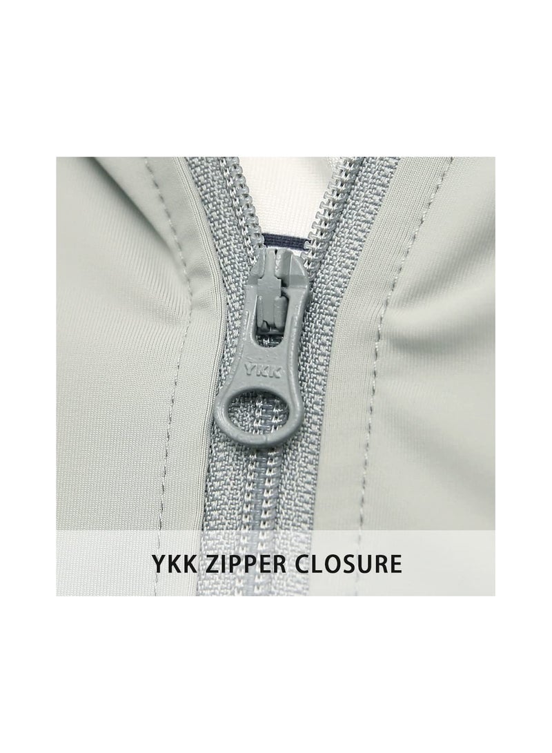 SYOSI Jacket Hoodie, Women's Sun Shirt,  UPF50+ Sun Protection Jacket,  Long Sleeve Hoodie, Cooling UV Protection Clothing, Long Sleeve Jacket for Summer, Long Sleeve Hiking Cycling Outdoor Shawl (L) - Image 4