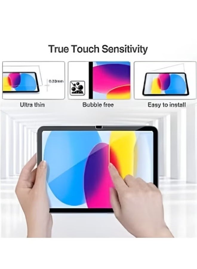 حماية شاشة مزدوجة لجهاز iPad (A16) الجيل 11 بحجم 11 بوصة 2025 / iPad الجيل 10 بحجم 10.9 بوصة 2022، فيلم زجاج مقسى لجهاز iPad الجيل 11 11" A3354، A3355، A3356 / الجيل 10 10.9" A2696 / A2757 / A2777 - Image 3