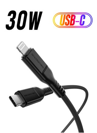 Thunder PRO Lightning to USB-C PD 30W 3.2A Fast Charge Cable [2.1 Meter] - Black - pzsku/Z8BE0772DC88B5CE573BFZ/45/_/1738266874/73242e9e-8ac8-4f19-bab7-21fbec191f08