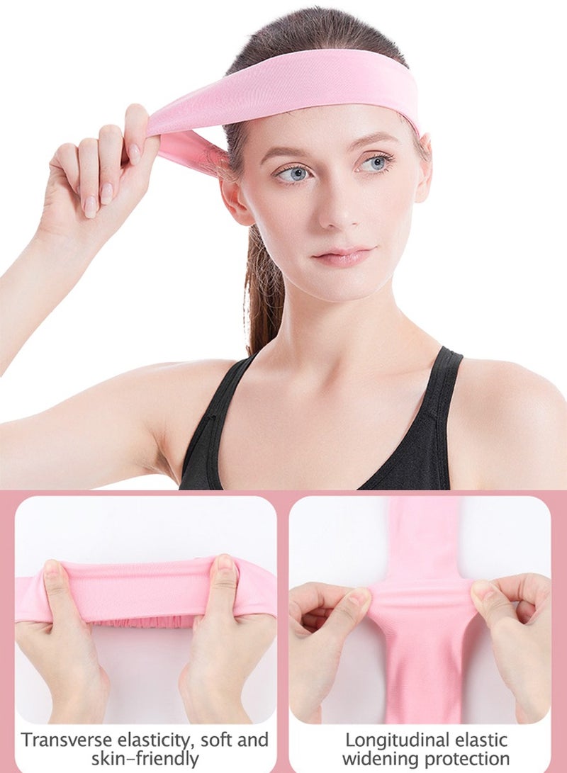 QUTOOB Fashionable Breathable Hairband, Sports And Yoga Headband Sweatband for Girls Women, Ideal For Fitness Workout, Running, Jogging Basketball Football Dancing Cycling Hiking Camping, Enhance Your Style - Image 2