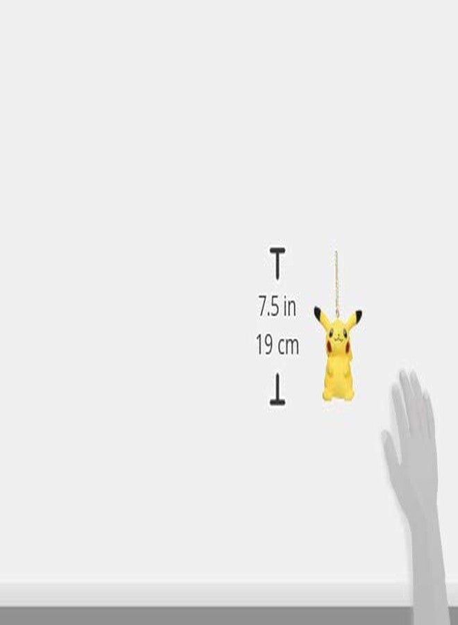 Sanei Pokemon Plush Keychain Charm - 4" Pikachu - Image 3