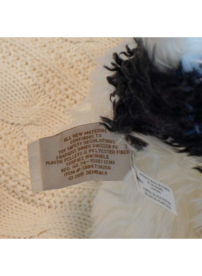 DEMDACO - Sitting Small Havanese Dog Black And White Children'S Plush Stuffed Animal - Image 1