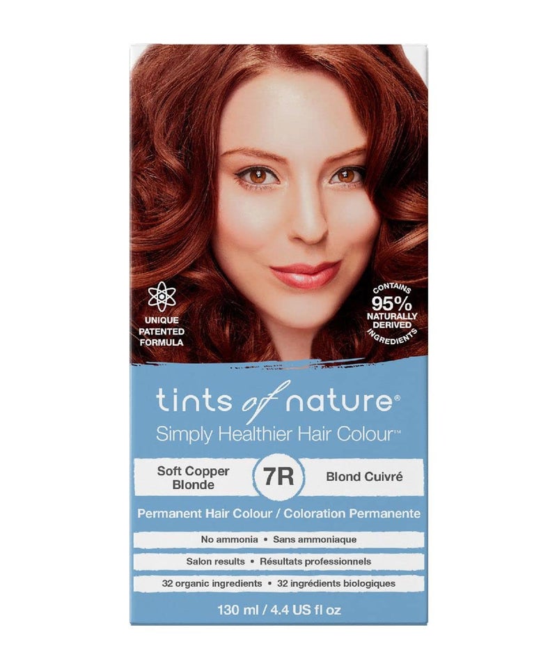 Tints of Nature 7R Soft Copper Blonde Permanent Hair Dye Nourishes Hair and Covers Greys AmmoniaFree 44 fl oz