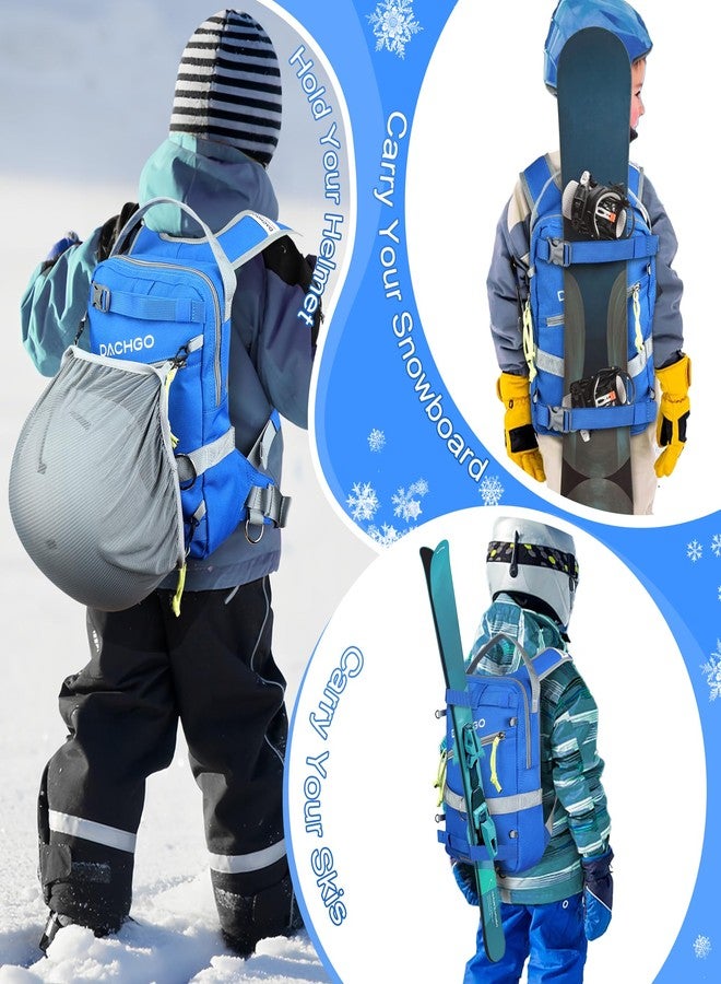 Dachgo Ski and Snowboard Harness with Training Leash for Kids - Teach Your Child The Fundamentals of Skiing or Snowboarding (Blue) - Image 3