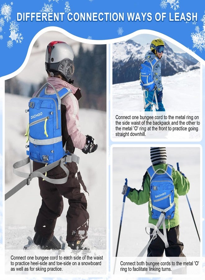 Dachgo Ski and Snowboard Harness with Training Leash for Kids - Teach Your Child The Fundamentals of Skiing or Snowboarding (Blue) - Image 5