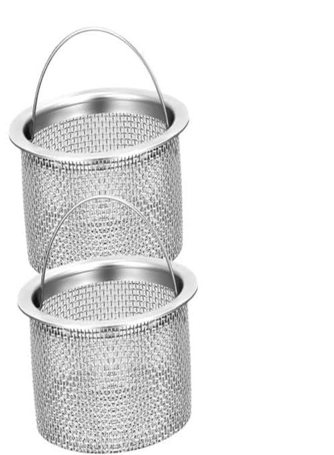 VENDLY Stainless Steel Kitchen Sink Strainer Basket - Heavy-Duty Drain Filter Jali Stopper - Rust-Resistant Waste Coupling Drainer for 3.5" Standard Sink Hole - Anti-Clog Design, Easy to Clean (Flat) - Image 1