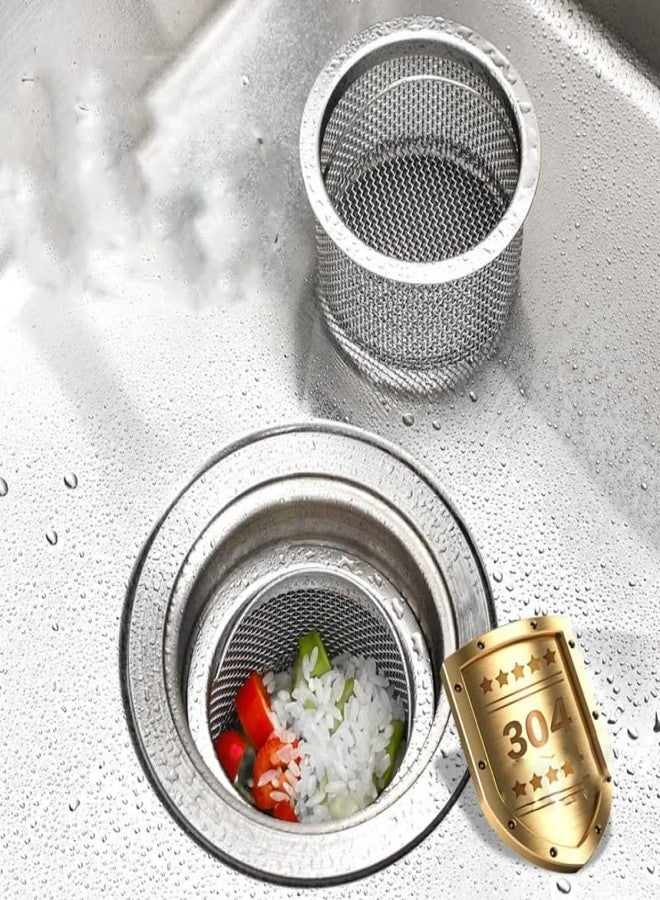 VENDLY Stainless Steel Kitchen Sink Strainer Basket - Heavy-Duty Drain Filter Jali Stopper - Rust-Resistant Waste Coupling Drainer for 3.5" Standard Sink Hole - Anti-Clog Design, Easy to Clean (Flat) - Image 2